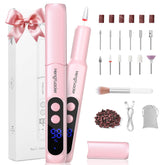 HengYuaoler cordless nail drill in pink with compact ergonomic design for precise filing