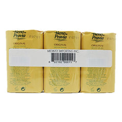 Heno de Pravia Original lather photo shows rich foam suitable for all skin types.