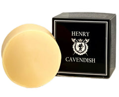Henry Cavendish Himalaya shaving soap puck ready to lather for a smooth shave.