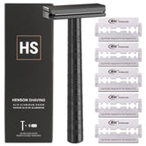 Henson Shaving Razor jet black body shot for premium grooming experience