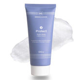 Henson Shaving travel shave cream bottle shows portable packaging for on-the-go grooming.