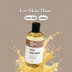 Her Fantasy Box body oil hydration texture swirl highlights lightweight moisture.