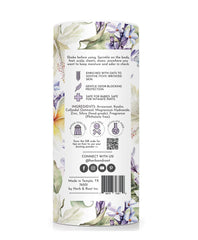 Herb & Root arrowroot-oats powder emphasizes gentle moisture absorption for sensitive skin