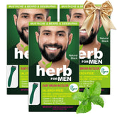 Herb Speedy mustache and beard dye Nature Black 3-pack for natural color