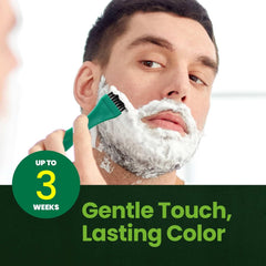Odorless dye application on facial hair with Herb Speedy