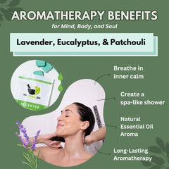 Herbal Zen shower steamer on shelf, ideal gift for stress relief