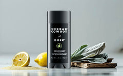 Herban Cowboy Dusk aloe infusion close up highlighting natural ingredients for gentle protection