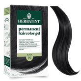 Herbatint 1N Black box with color swatch showing natural, even tone.