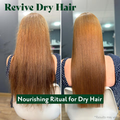 Herbatint Hydrate Conditioner frizz-control shot demonstrates smoother, more manageable hair.