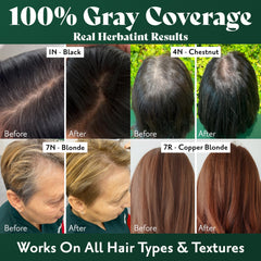 Herbatint Organic-herbal-extracts image suggests nourishes hair while coloring.