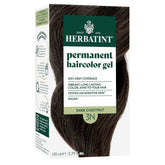 Herbatint 3N Dark Chestnut dye bottle with even gray coverage.