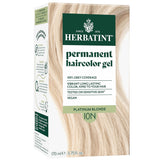 Herbatint permanent hair dye 10N platinum blonde application for even gray coverage