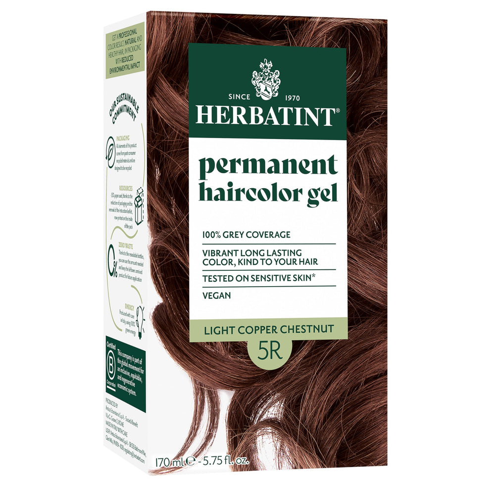 Herbatint 5R light copper chestnut bottle pour for at home color application