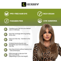 Creamy lather from HERBBY shampoo ensures even application.