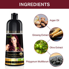 Herbishh argan oil formula bottle emphasizes moisture retention during color