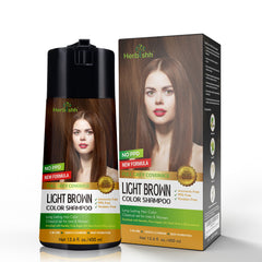 Herbishh color shampoo application scene for easy at home DIY color