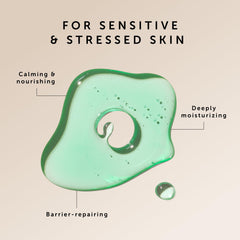 HERBIVORE Emerald Facial Oil texture close-up reveals lightweight, non-greasy moisture suitable for sensitive skin.