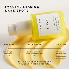 HERBIVORE Nova brightening serum packaging highlights vegan, cruelty-free values.