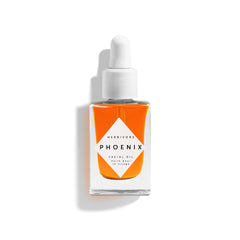HERBIVORE Phoenix Face Oil bottle highlighting hydration and renewal benefits