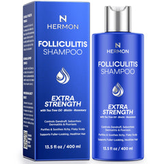 Hermon Folliculitis Shampoo bottle for soothing scalp care