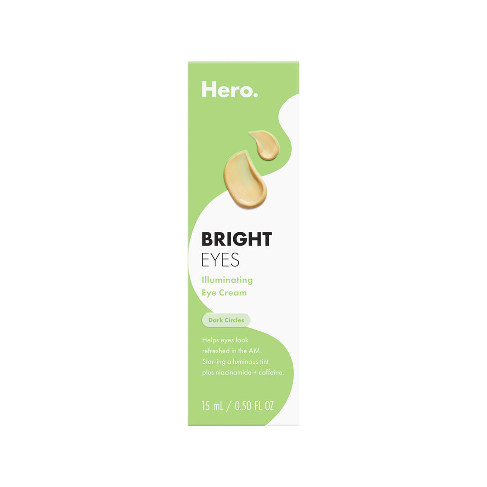HERO COSMETICS Bright Eyes eye cream tube for a luminous under-eye look