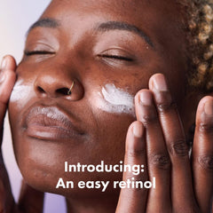 Hero Cosmetics Rescue Retinol Nighttime Cream jar spread demonstrating gentle nighttime routine.