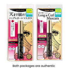 Heroine Make mascara brush application demonstrates precise lash separation for a defined look.