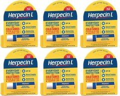 Herpecin L lip protectant SPF 30 front view with compact tube for on-the-go hydration.