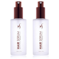 HerStyler Argan Oil Serum bottle delivers glossy shine and frizz control for all hair types