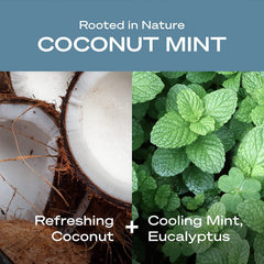 Hey Humans deodorant coconut mint application underarm shows smooth glide and comfort.