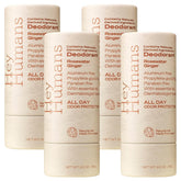 Hey Humans deodorant Rosewater Ginger stick showing aluminum-free formula for all-day freshness