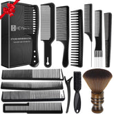 HEYMKGO barber comb set packaging, complete at-home grooming kit for all hair types