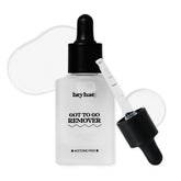 Heyhae Got To Go Remover bottle shows gentle acetone-free formula for safe gel removal.