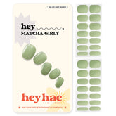 Heyhae matcha gel nail strips package for easy on-the-go salon-quality nails