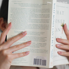 Heyhae nail strips with checker pattern detail for fashion-forward manicure.