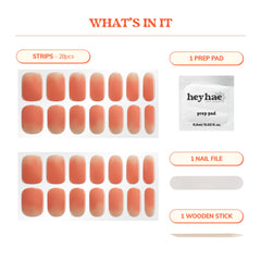Heyhae sun-cured nails close-up under daylight