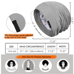 Heywhose adjustable buckle sleep cap demonstrates secure overnight fit