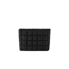 HFLZBRO bolso maquillaje puf acolchado, ideal para viajar con estilo