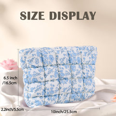 HFLZBRO interior main compartment accommodates makeup, brushes, and skincare