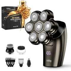 HiBig head shaver with 7D arc design for precise bald and facial shaving