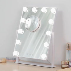 HIEEY Hollywood makeup mirror in 360-degree rotation for flexible angles