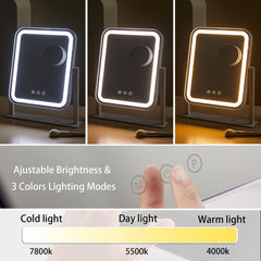 HIEEY vanity mirror lights with three color modes for day, neutral, and warm tones.