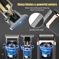 HIENA PRO cordless barber kit in use delivering quick, comfortable grooming.