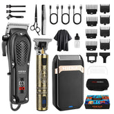 HIENA PRO professional hair clippers close-up with blades for smooth cuts.