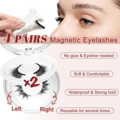 Higu clace lashes closeup natural look showing lightweight design.