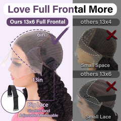 Hihmarm Lace-front with bleached knots for a natural look.