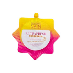 HikariSkin Ultra Fresh Sunscreen gel-cream texture glides smoothly for daily sun protection.