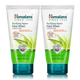 Himalaya Purifying Neem Face Wash bottle pour for daily purification of normal to oily skin.