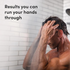 HIMS & HERS Thick Fix with niacinamide ingredient highlight for scalp-friendly care.