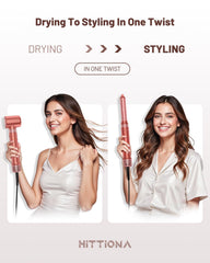 HITTIONA auto-wrap curlers create natural curls with easy, even heat